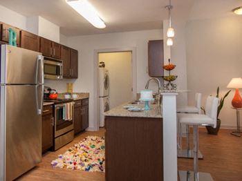 Stainless steel kitchen appliances